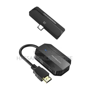 Powerology Wireless Hdmi Type-C Adapter Audio Video-Black