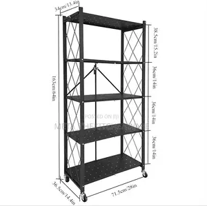 5-Layer Foldable Storage Rack