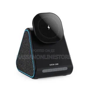 Green Lion Mag Trio Speaker, Charger, Phone Stand - Black