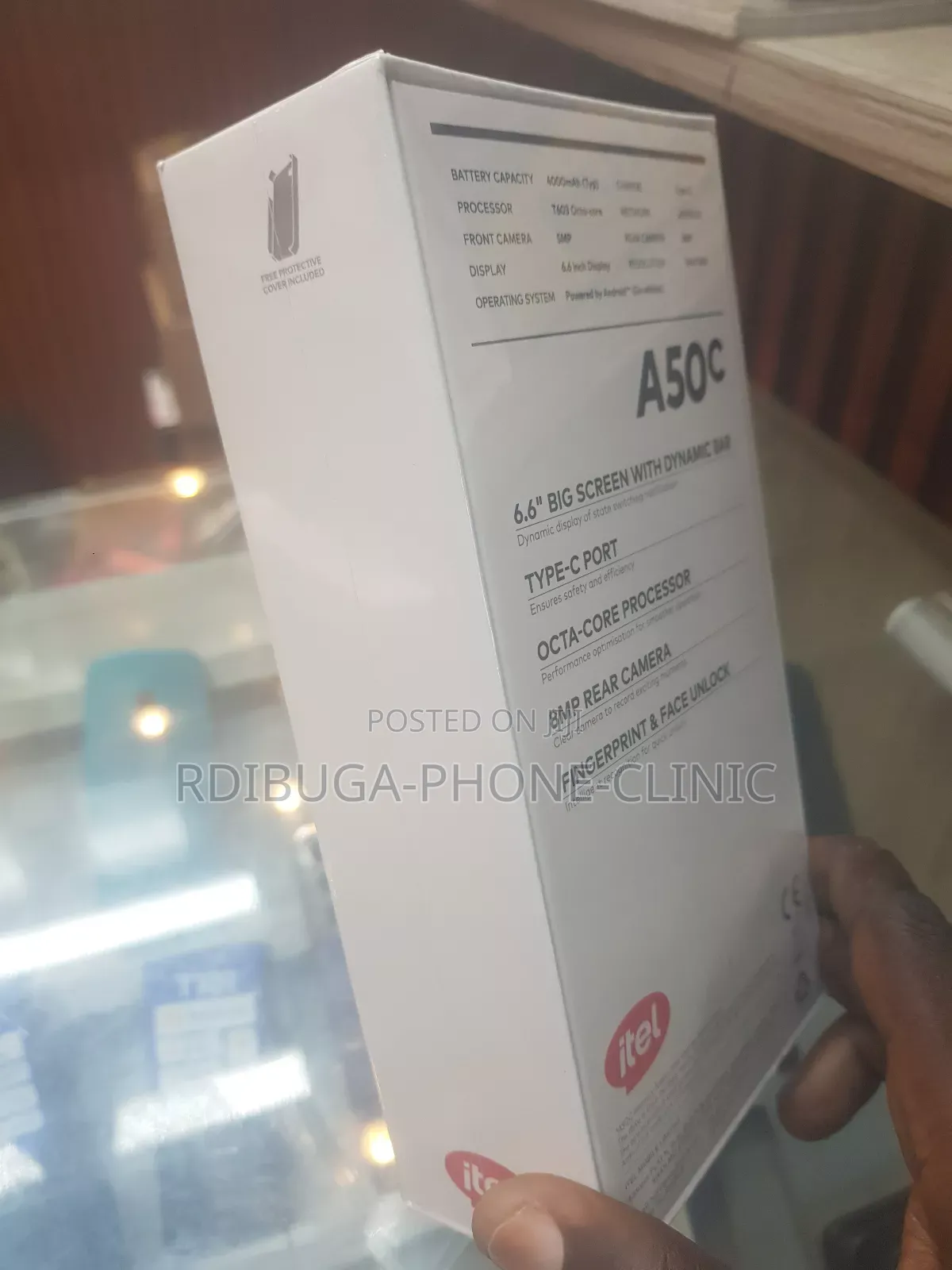 New Itel A50C 32 GB Black