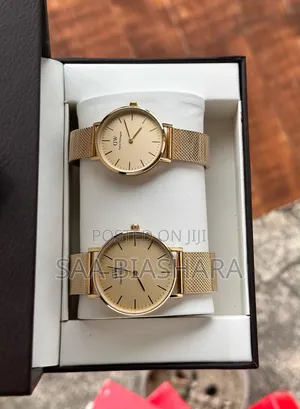 Daniel Wellington Couple Watches Mkeka Gold P