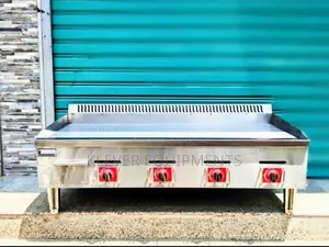 1200mm Large 4 Burner Commercial Gas Griddle (12 Chapati)