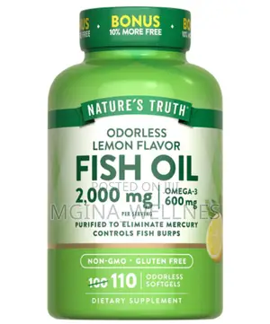 Nature's Truth Odorless Lemon Flavor Fish Oil