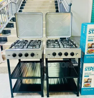 Commercial/Household Gas Stove 4plates With Frame (Stand).