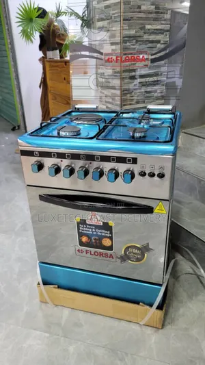Florsa 60x60cm 3x1 Gas Cooker for Cooking and Baking