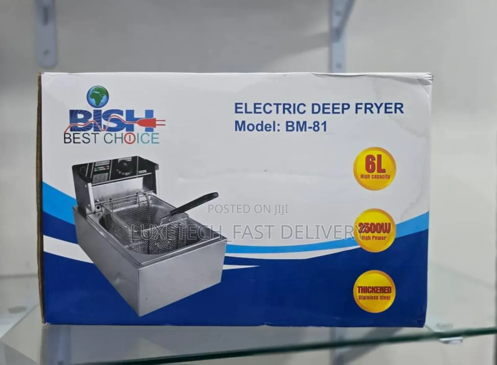 Bish Electric Deep Fryer 6l Stainless Steel