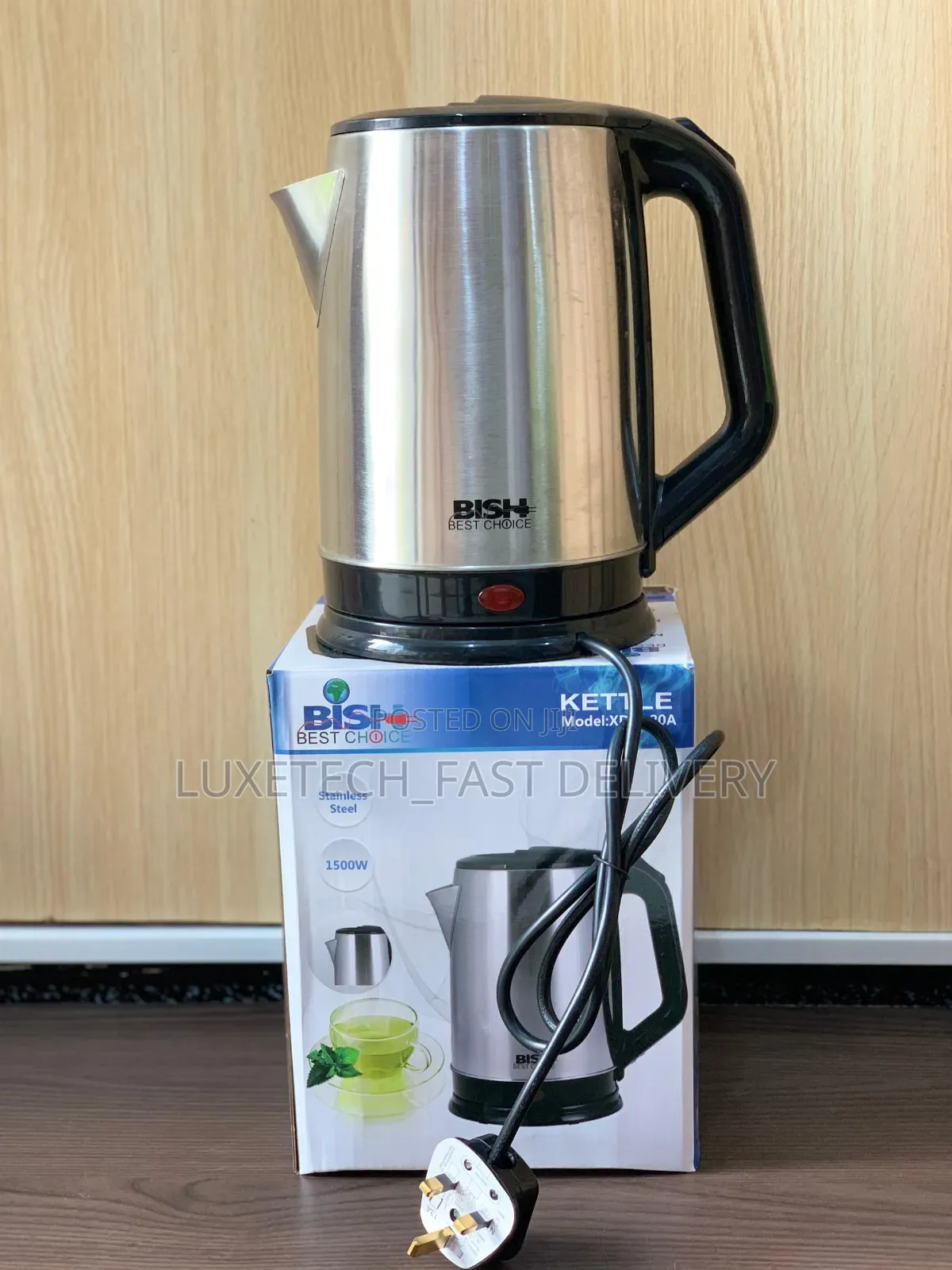 Bish Electric Kettle 2l Stainless Steel