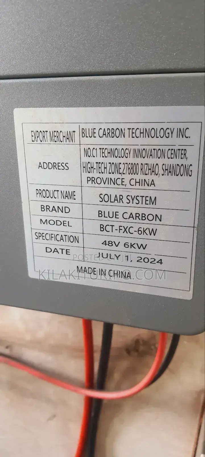 Blue Carbon Hybrid Inverter 48v-6kw With Parallel Function