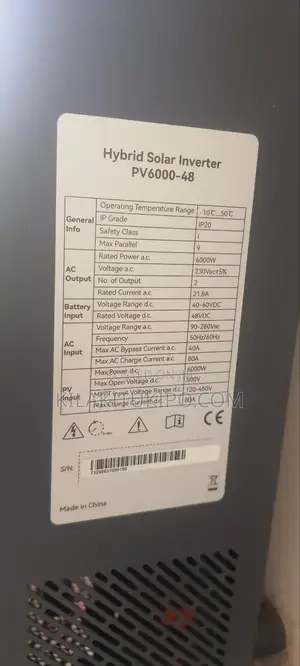 Blue Carbon Hybrid Inverter 48v-6kw With Parallel Function