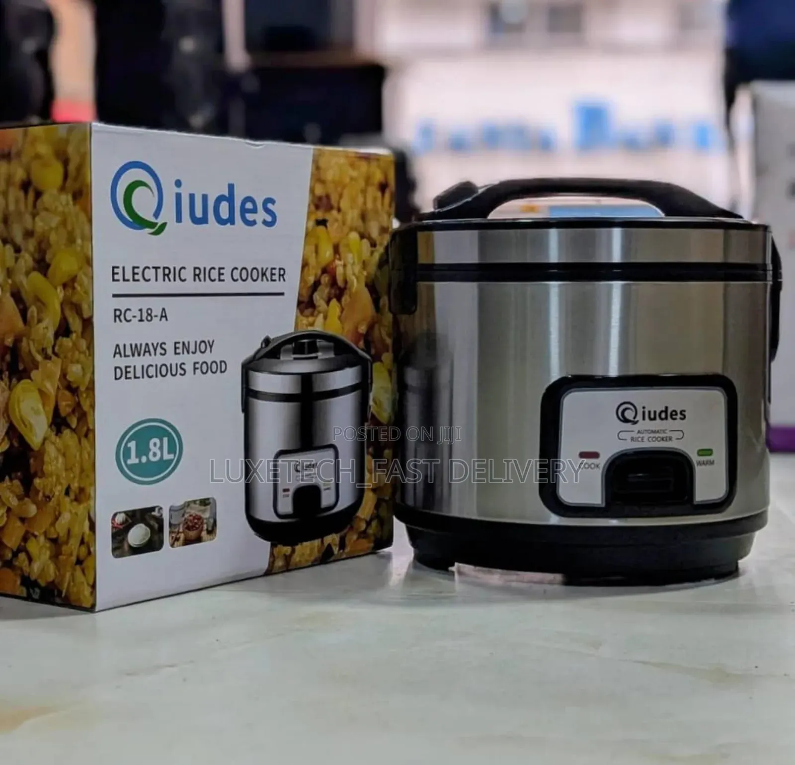 Qiudes Electric Rice Cooker 1.8l