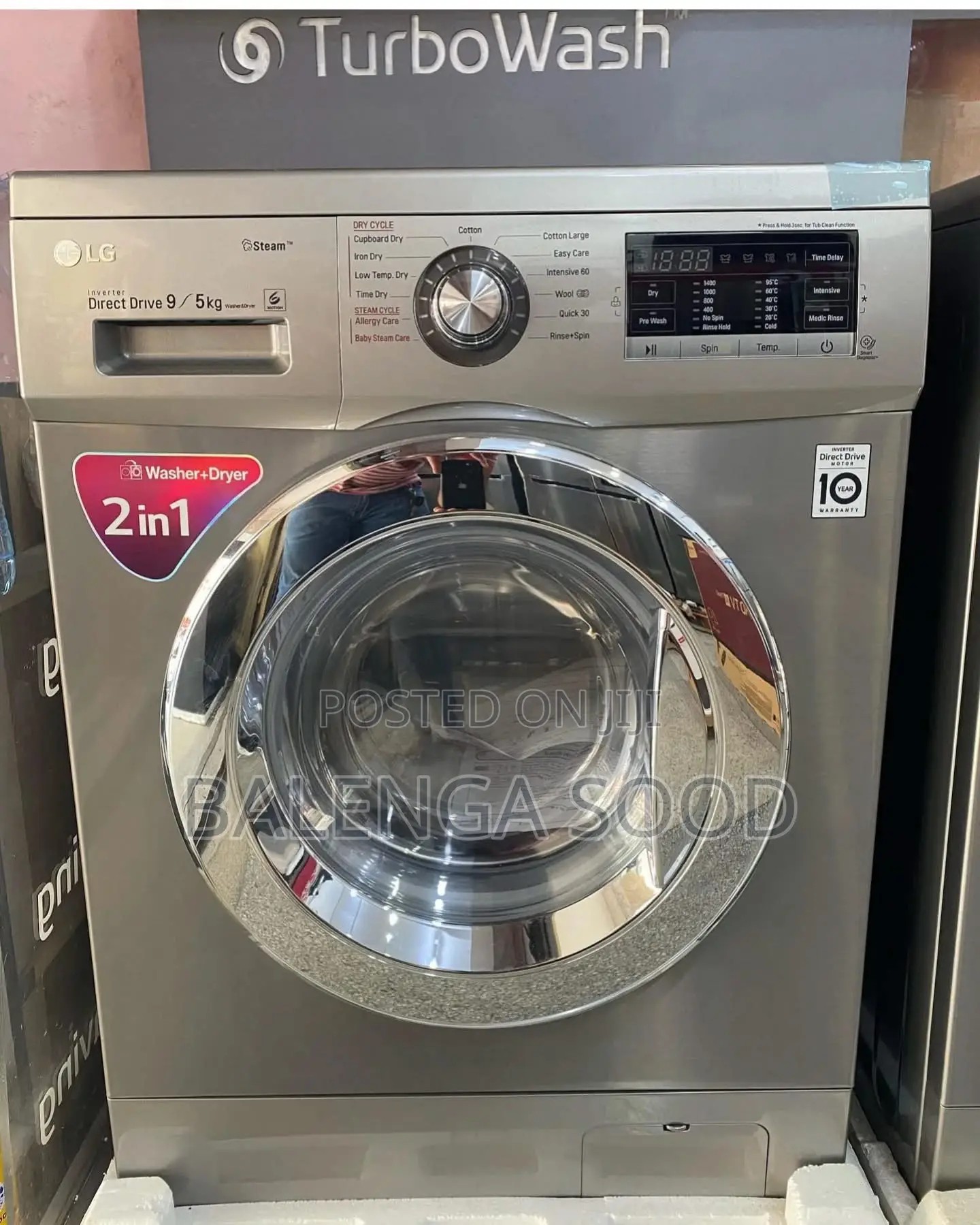 Lg Front Load Automatic Washer( 9kg) and Dry 5kg