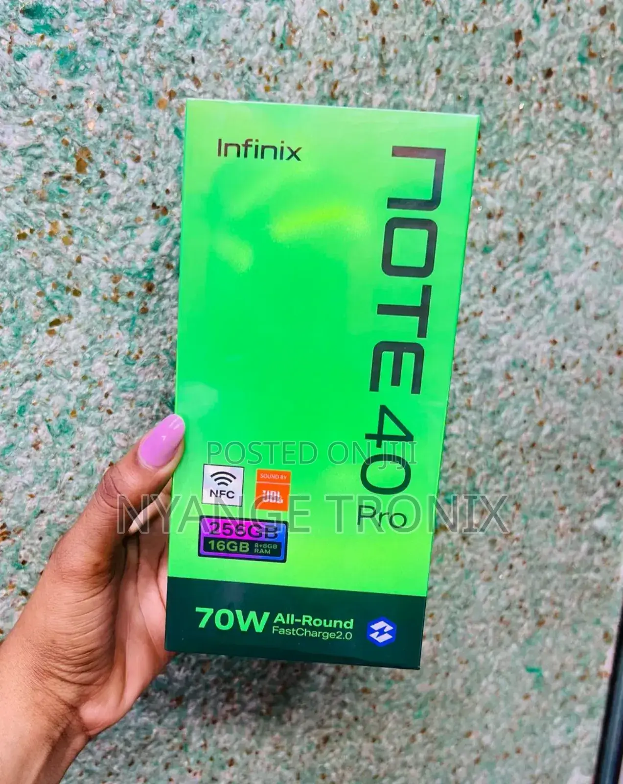 New Infinix Note 40 Pro 256 GB Black