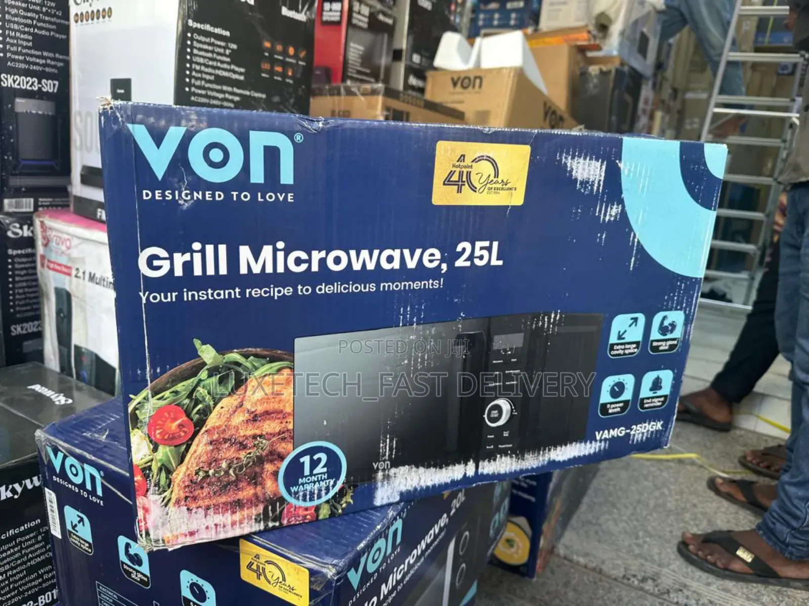 Von Microwave Oven 25l With Grill Function