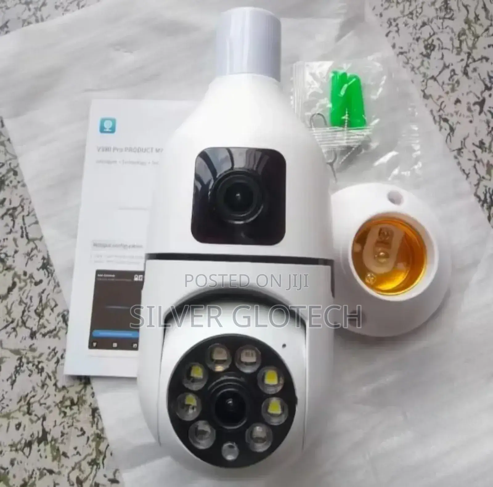 Dual Lens Bulb PTZ Camera It Have Two Camera
