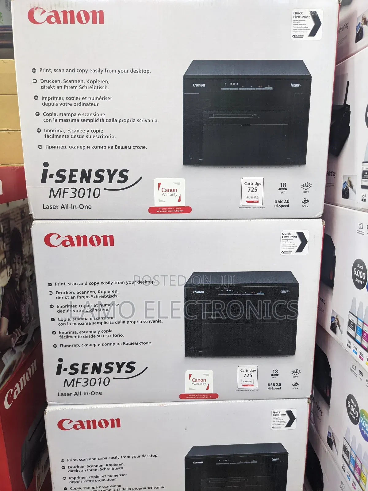 Canon I-Sensys Mf3010 Laser All-in-One