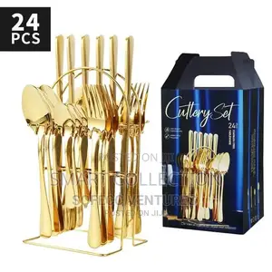 24 PCS Spoon Set (Gold)
