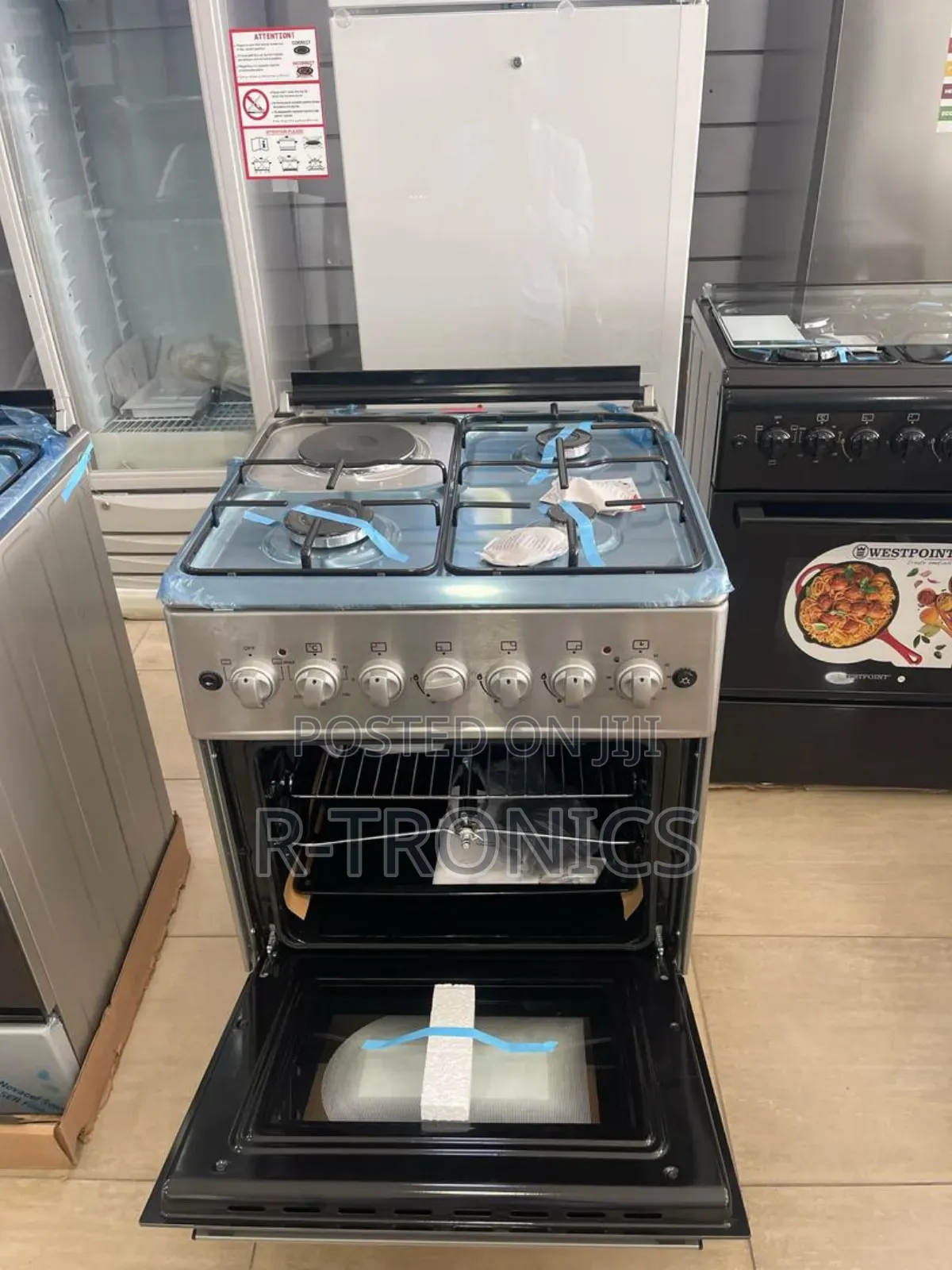 Westpoint 60x60 3gas +1 Electric Plate+Electric Oven Grill