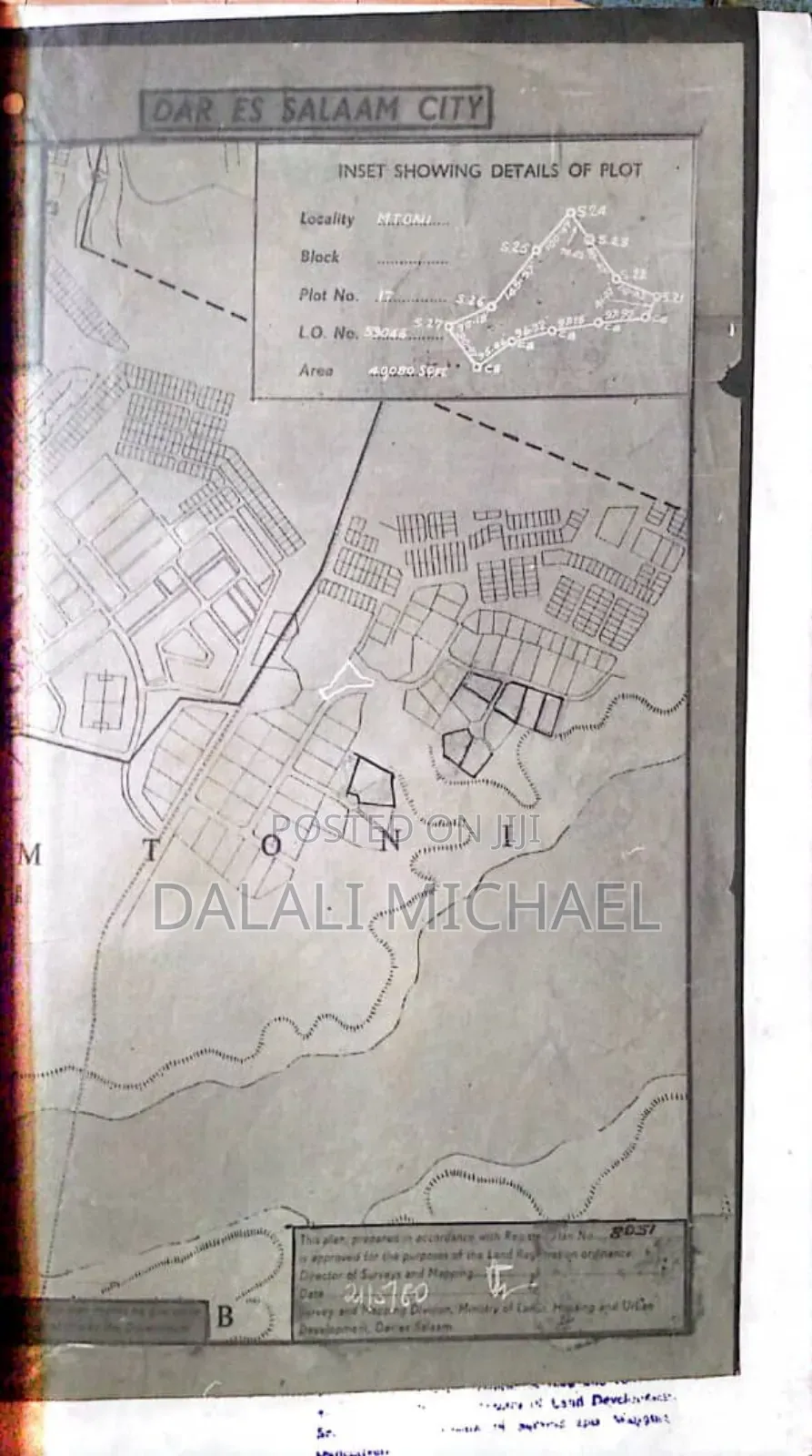 Plot For Sale Mtoni Mtongani