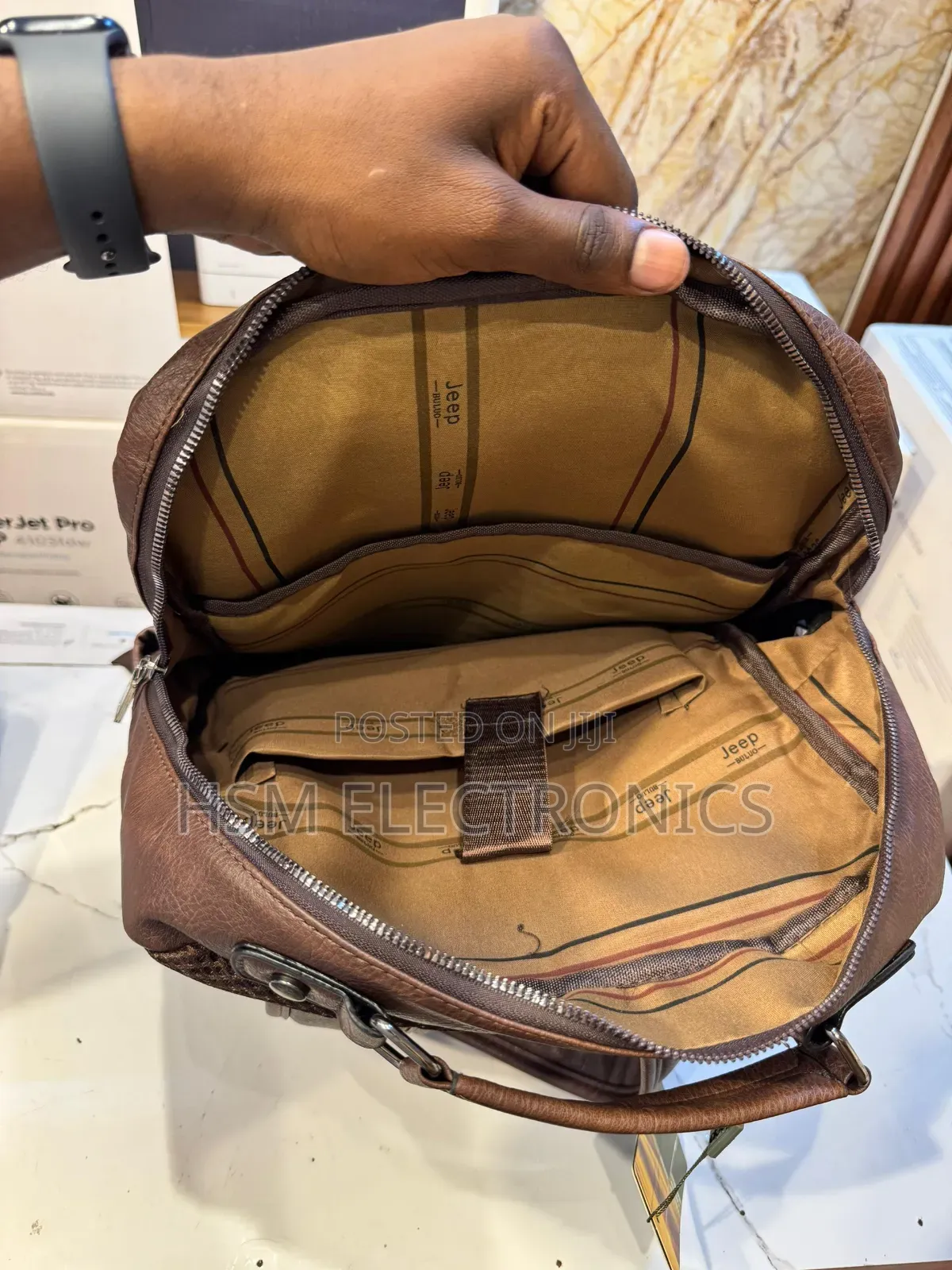 Jeep Leather Back Bags