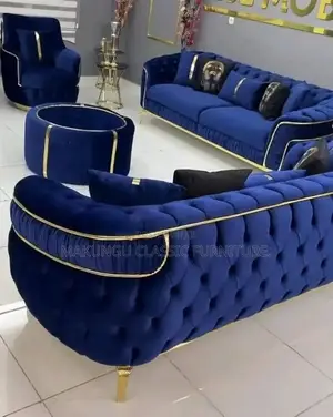 Sofa Sets Za Watu Sita Rangi Ni Blue
