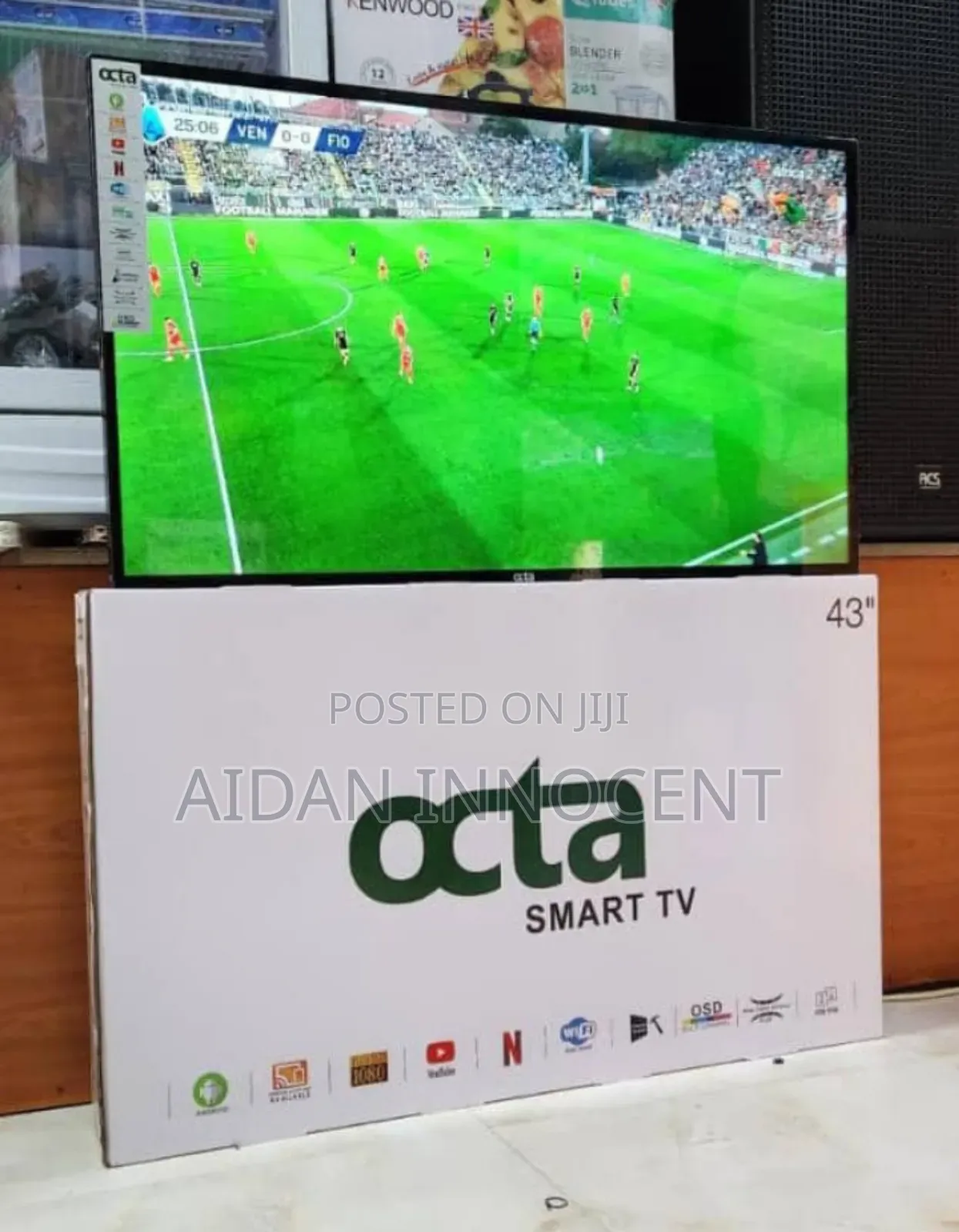 Octa 43 Inch Smart Tv Double Glass
