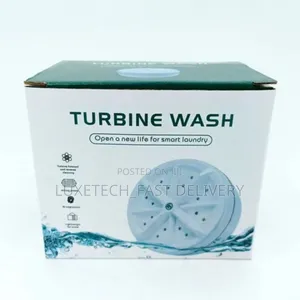 Portable Mini Washing Machine With a Turbine Wash