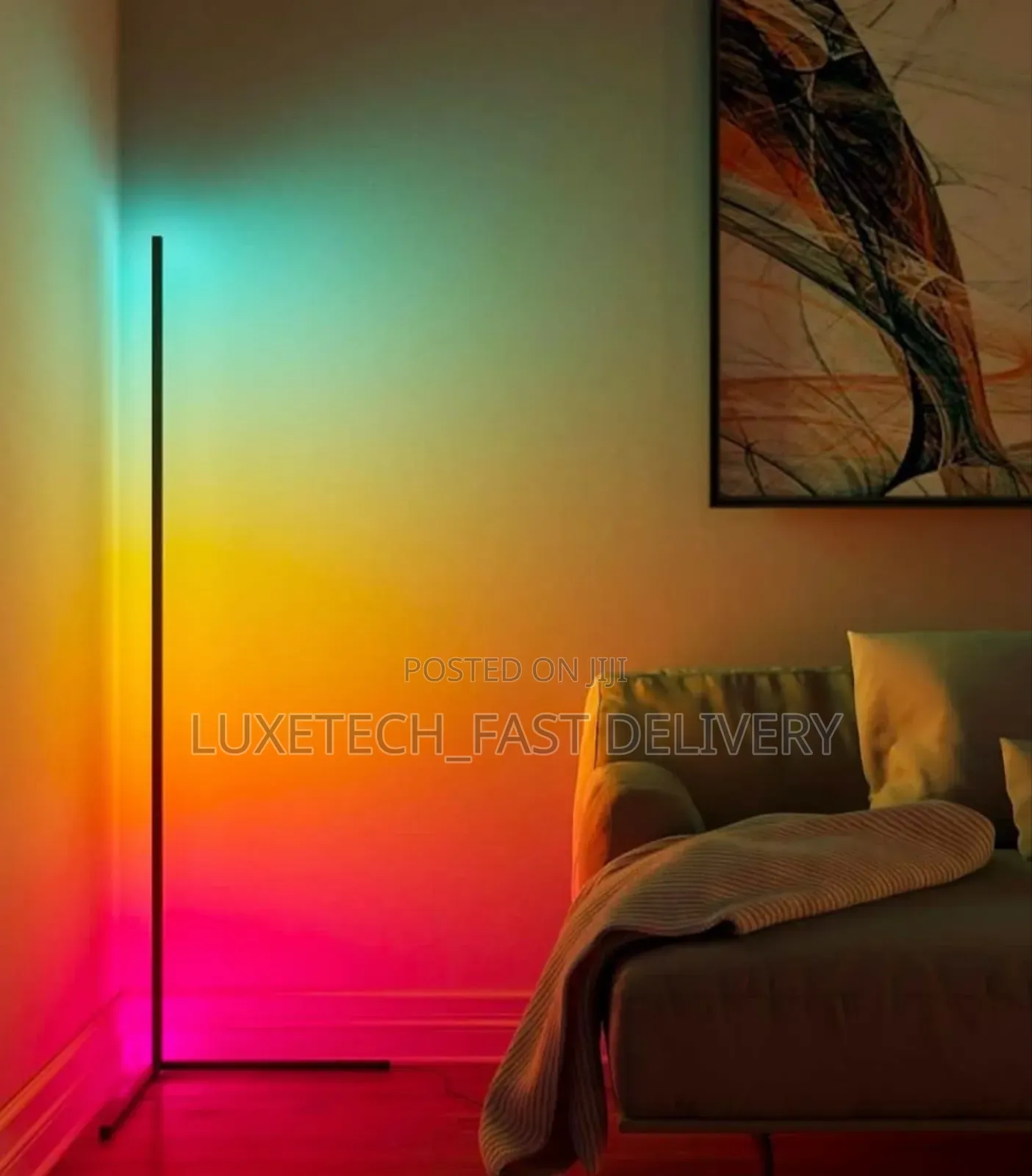 RGB Splicing Floor Lamp, Corner Floor Lamp RGB Led Lighting