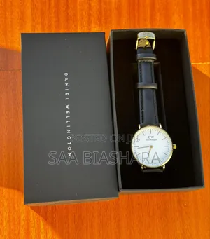 Classic Daniel Wellington Watch Black Belt and White Case Fb