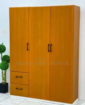 Wardrobes Milango Mitatu Rangi Brown