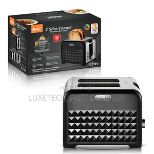 Raf 2 Slice Toaster, Automatic Electric Bread Toaster