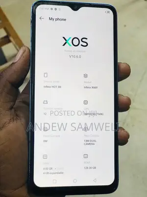 Infinix Hot 30i 128 GB White