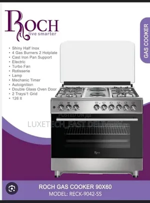 Roch Gas Cooker 90x60 Cm