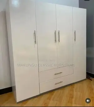Wardrobes Milango Minne Rangi Ni White Plain