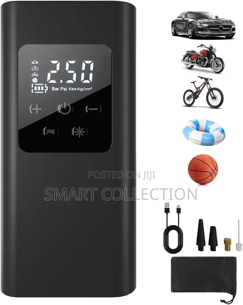 Multipurpose Rechargeable Air Inflator/Powebank for Tires