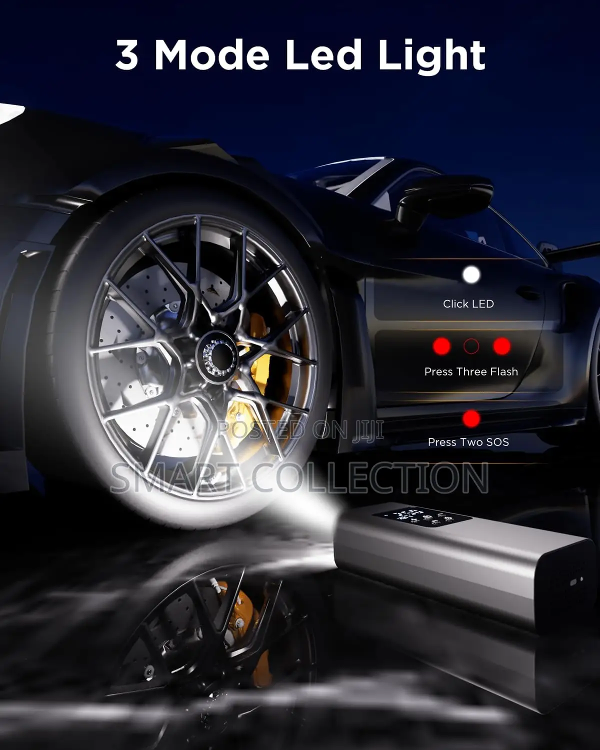 Multipurpose Rechargeable Air Inflator/Powebank for Tires