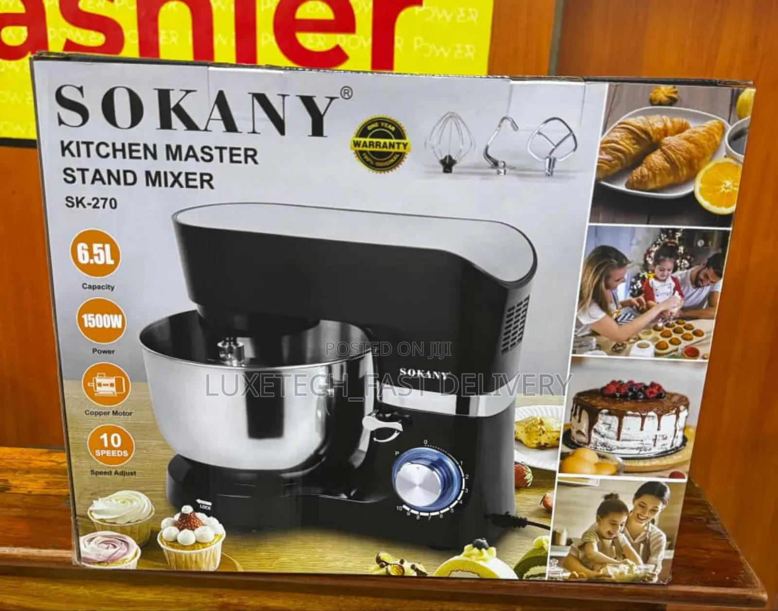 Sokany Kitchen Master Stand Mixer 6.5l