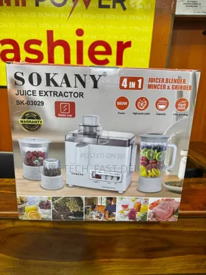 Sokany 4-in-1 Juicer, Blender, Mincer, and Grinder