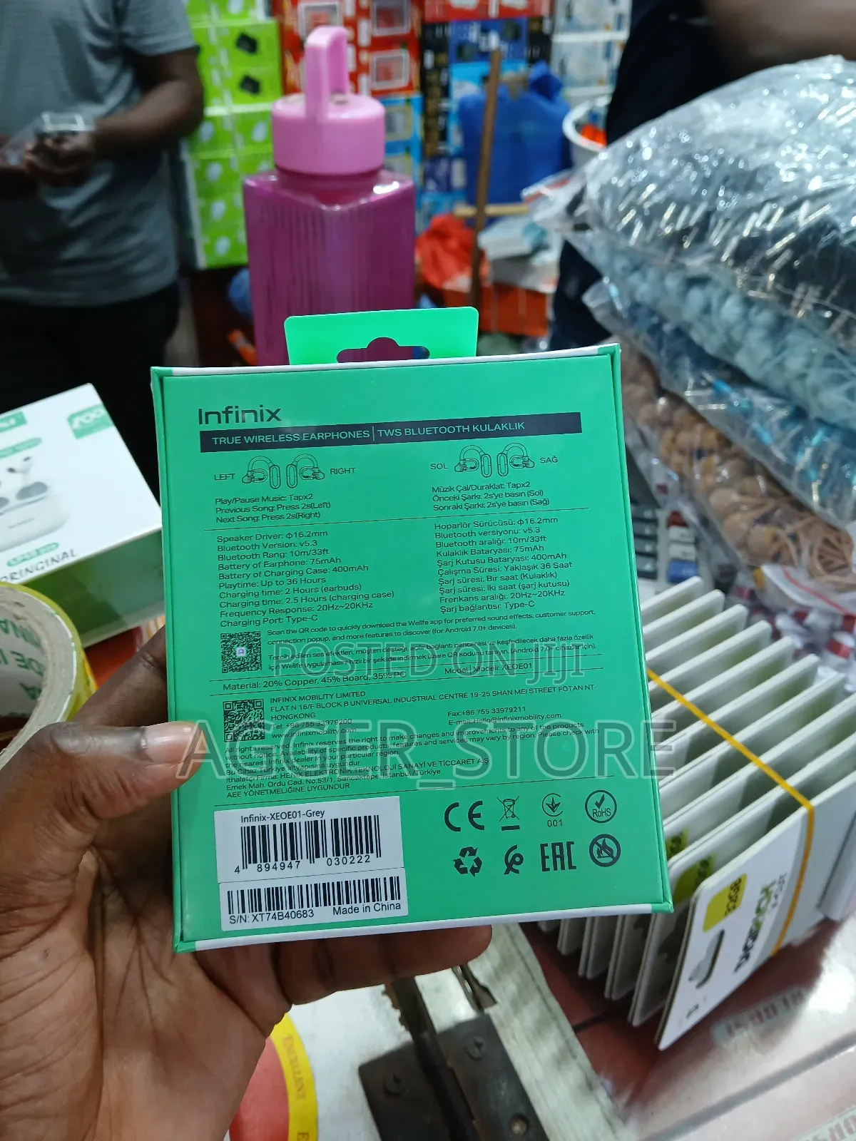 Infinix Xbuds 3loop Earhook Earbuds