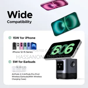 Ugreen Uno 2-in-1 Magnetic Wireless Charger 15w
