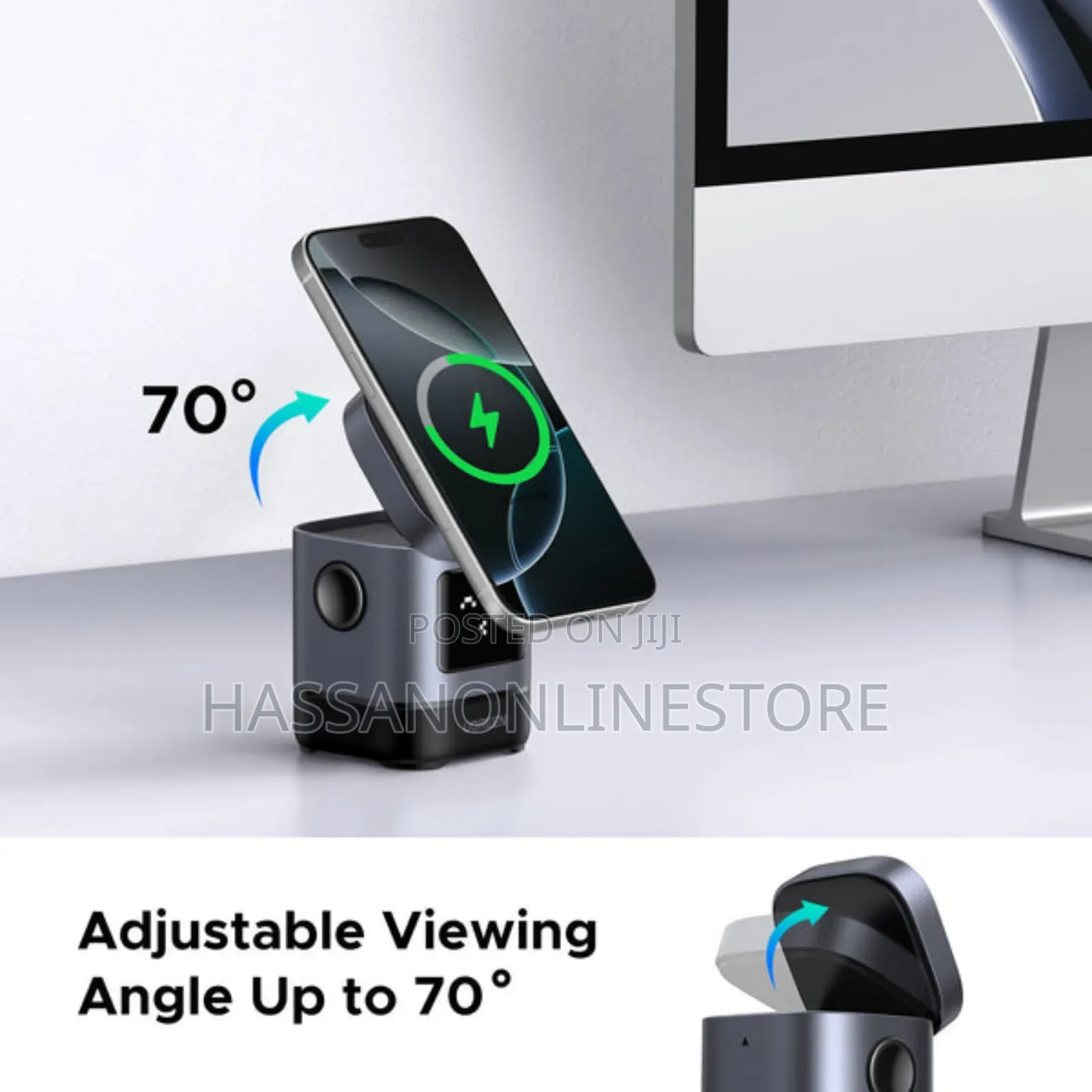 Ugreen Uno 2-in-1 Magnetic Wireless Charger 15w