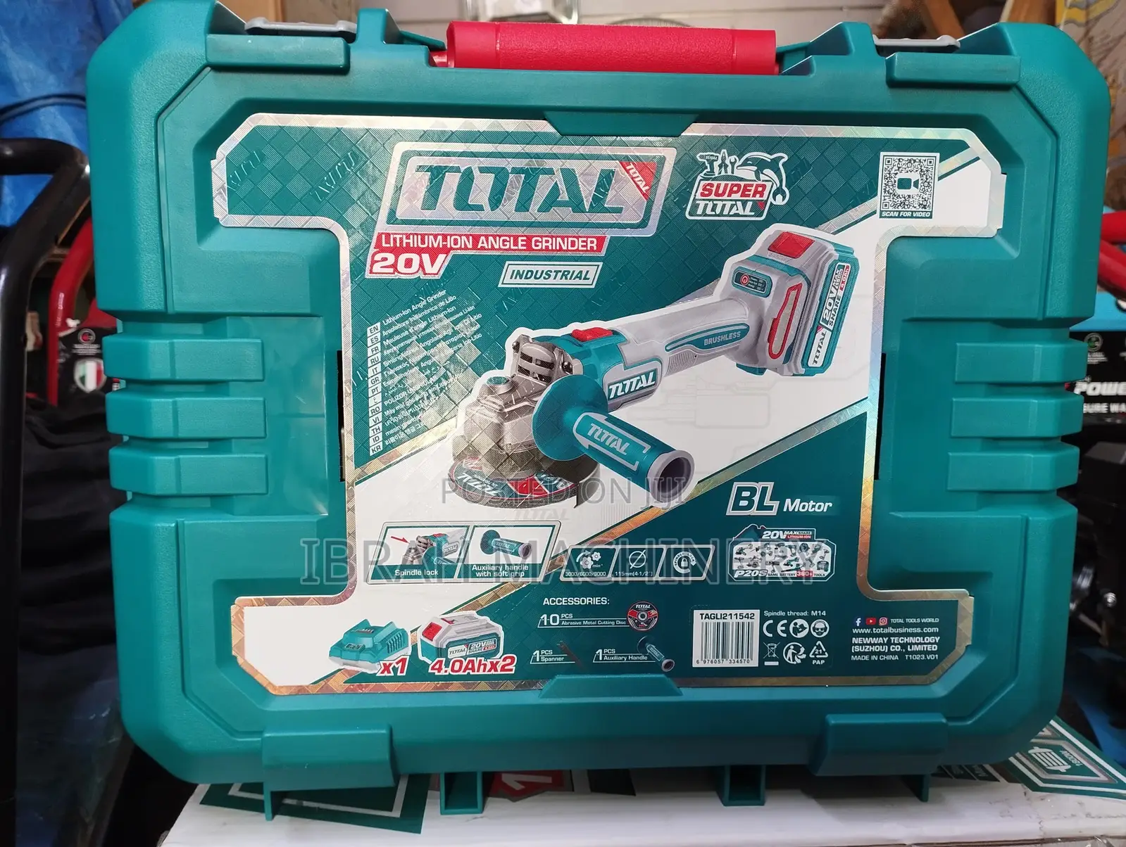 Total Cordless Angle Grinder