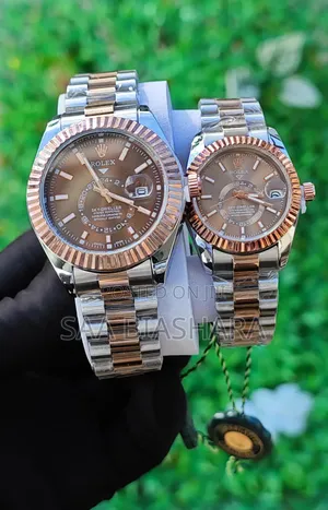 Rolex Sky Dweller Couple Silver and Rose Gold