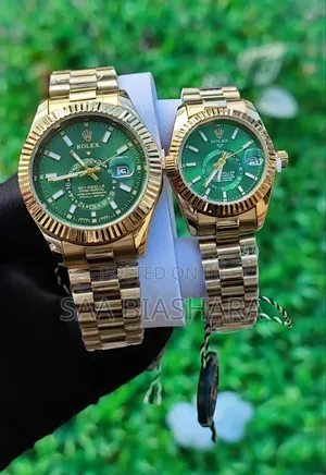 Rolex Sky Dweller Couple Gold and Green
