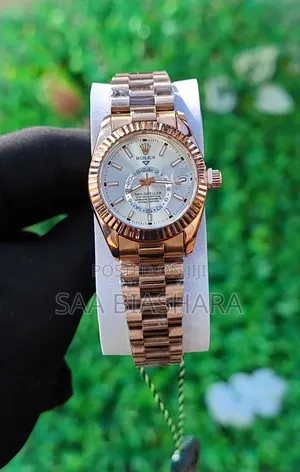 Rolex Sky Dweller Watch Rose Gold and White