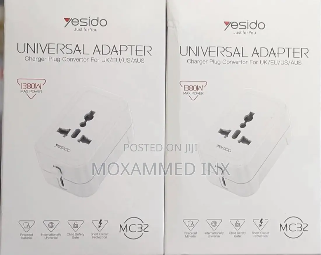 Yesido Universal Adapter 1380watts Charger Plug Convertor