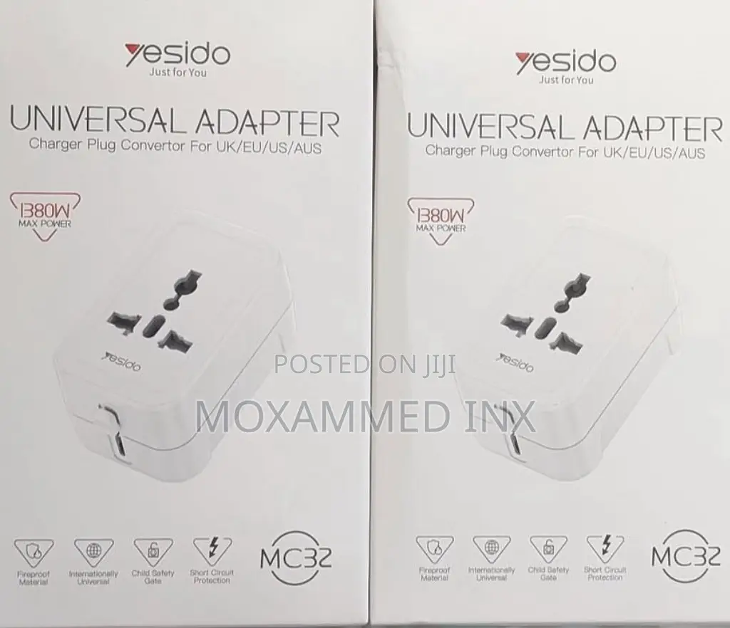 Yesido Universal Adapter 1380watts Charger Plug Convertor