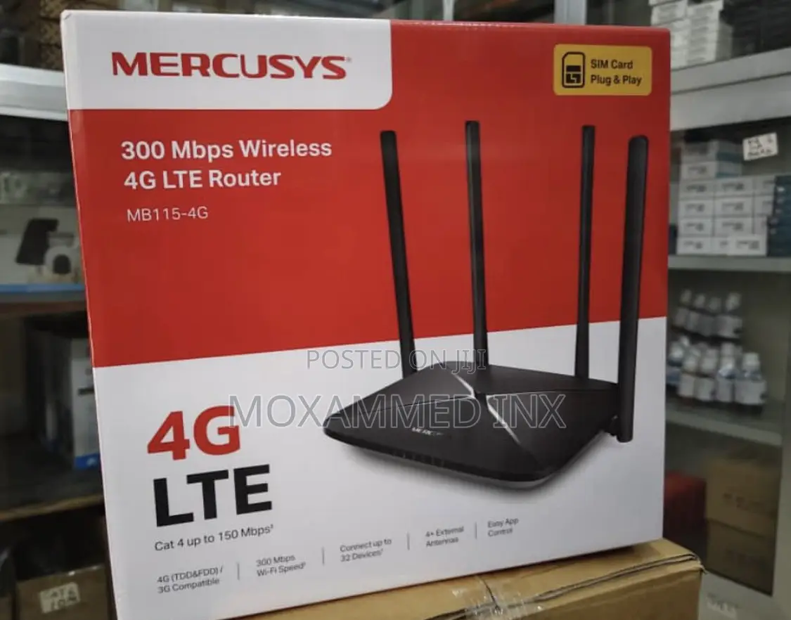 Mercusys 4g Lte Router Cat 4 Up to 150 MBPS