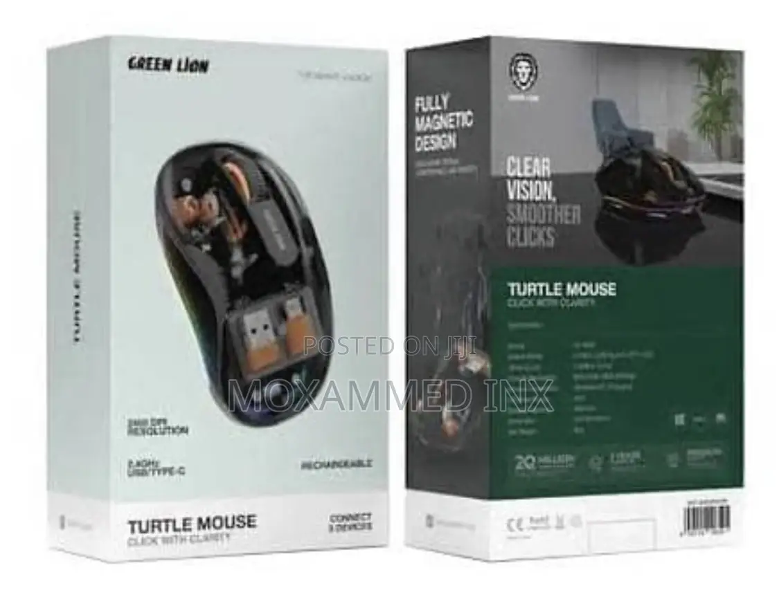 Greenlion Gntums2msebk Turtle Mouse Wireless, Bluetooth