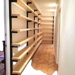 Shelves Za Dukani Ni Mbao Mix Iron Material