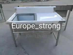 Stainless Steel Single-Bowl Kitchen Sink Working Table